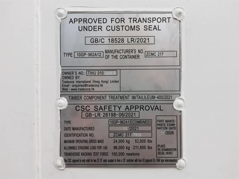 10' RAL 9010 Pure White EOD Loaded & Connected Container - Image 6