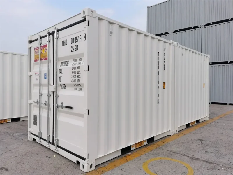 10' RAL 9010 Pure White EOD Loaded & Connected Container - Image 7