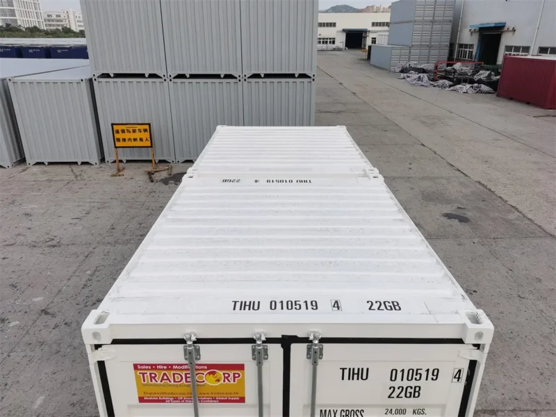 10' RAL 9010 Pure White EOD Loaded & Connected Container - Image 2