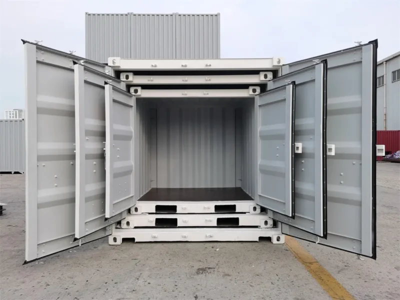 10' RAL 9010 Pure White EOD Loaded & Connected Container - Image 3