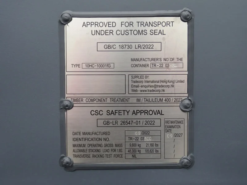 10' HC RAL 7015 Slate Grey EOD Mini Container - Image 8