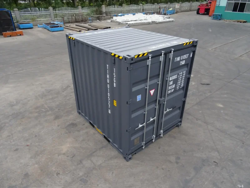 10' HC RAL 7015 Slate Grey EOD Mini Container - Image 3