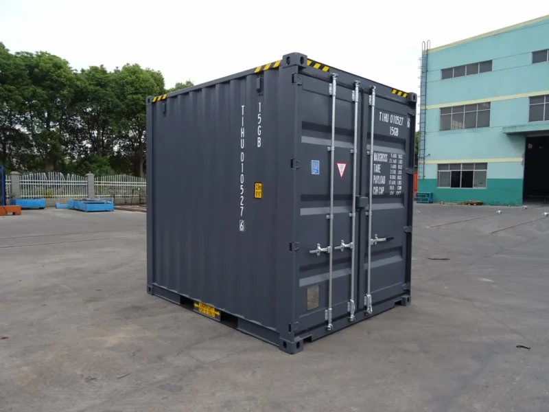 10' HC RAL 7015 Slate Grey EOD Mini Container - Image 2