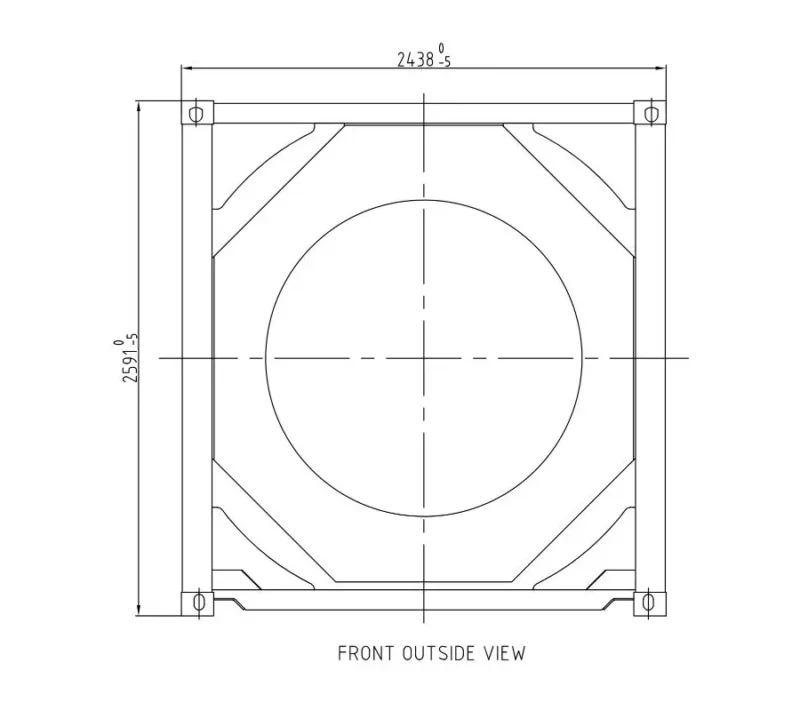 20' T14 21KL – PTFE Lining ISO Tank - Image 3