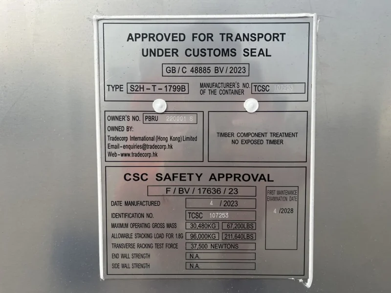 20' HC Insulated Shell With Large Butcher Door Container - Image 3