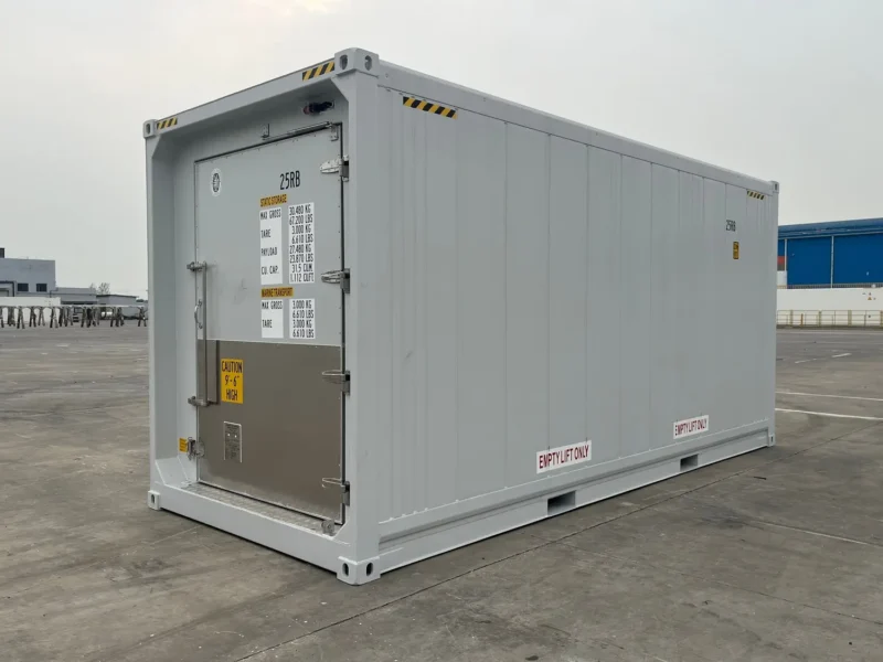 20ft High Cube Reefer Container with Large Recessed Butcher Door
