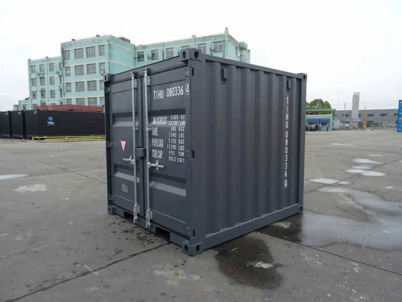8' RAL 7015 Slate Grey Mini Container - Image 2