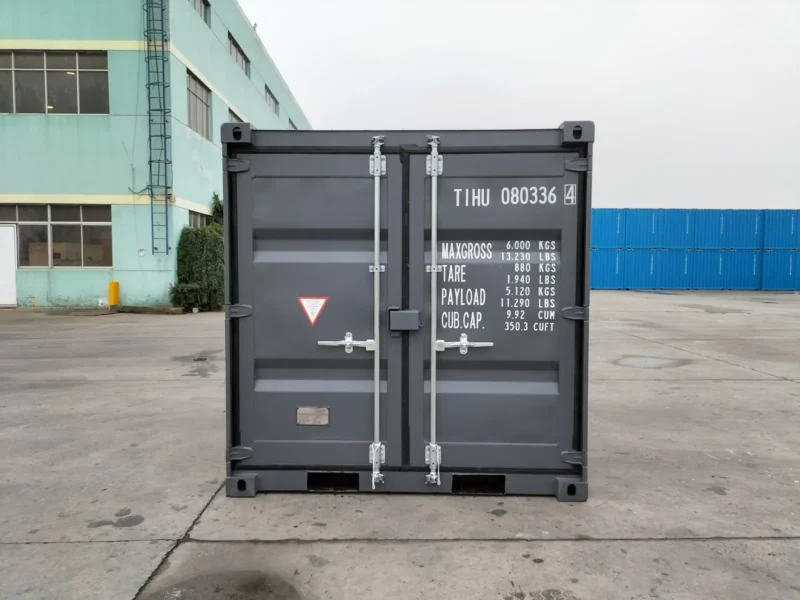 8' RAL 7015 Slate Grey Mini Container - Image 3