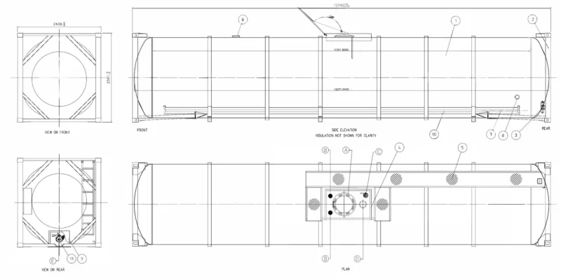 40ft Cement Tank Container - Image 2