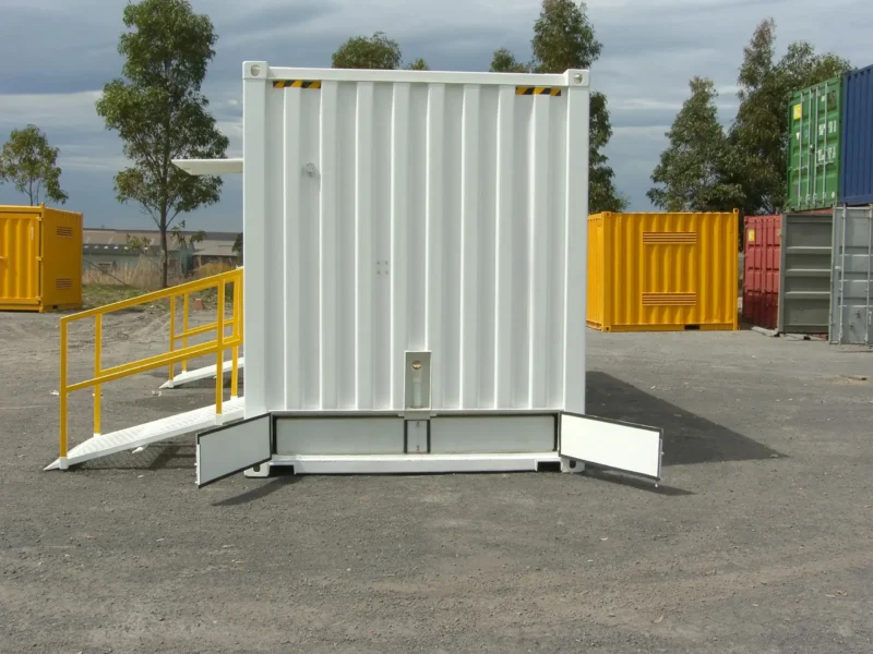 20ft Standard Canteen Container Staff Room with Fold-Up Ramps - Image 2